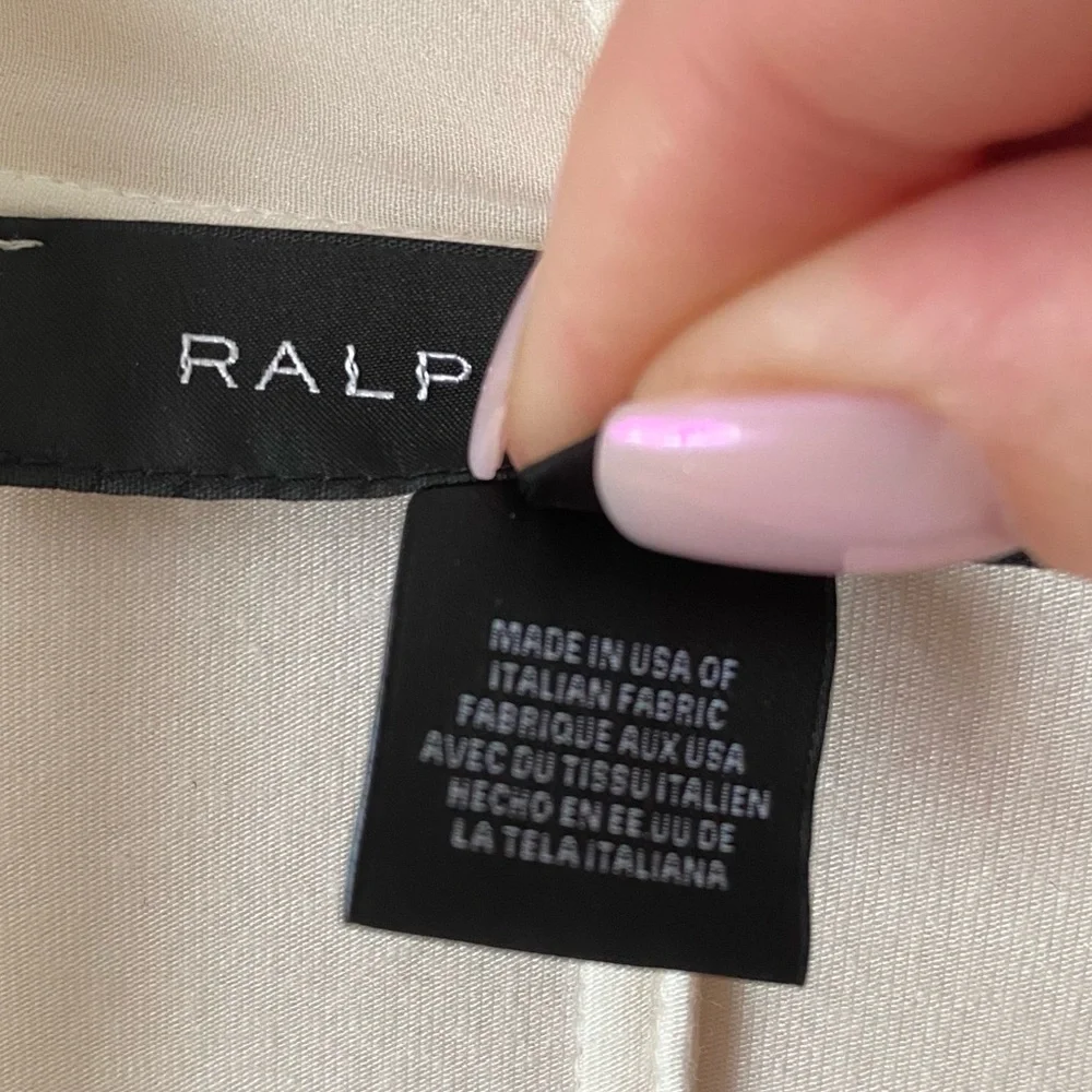 Ralph Lauren Black Label Ivory Open Front Cardigan Size M Cream Elegant Classy